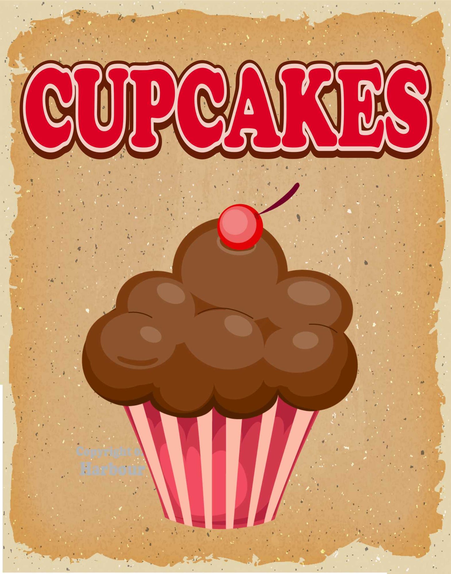 Cupcakes Decal Food Truck Concession Vinyl Sticker v