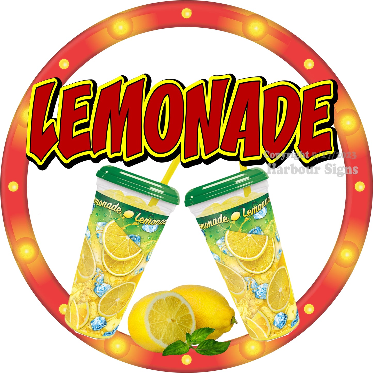 Lemonade Decal Food Truck Concession Vinyl Sticker