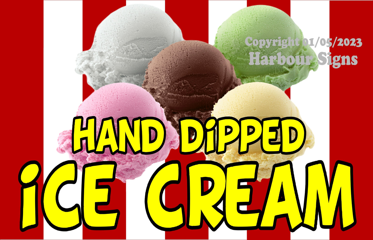 Ice Cream Decal Food Truck Concession Vinyl Sticker s2