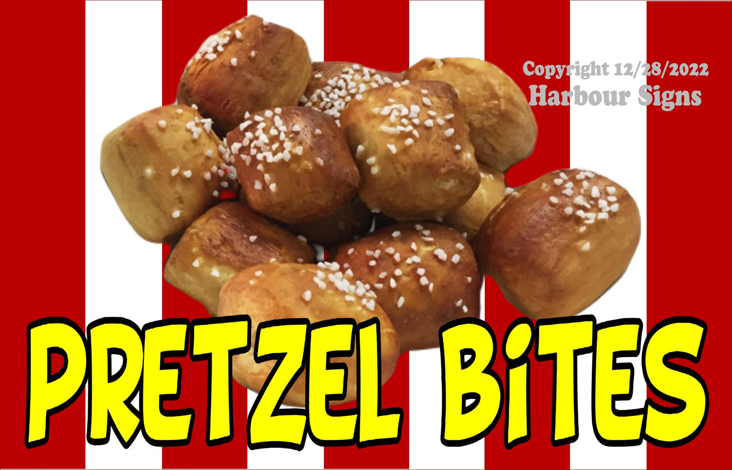 Pretzel Bites Decal Food Truck Concession Vinyl Sticker s2