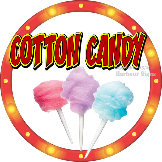 Cotton Candy Decal Food Truck Concession Vinyl Sticker