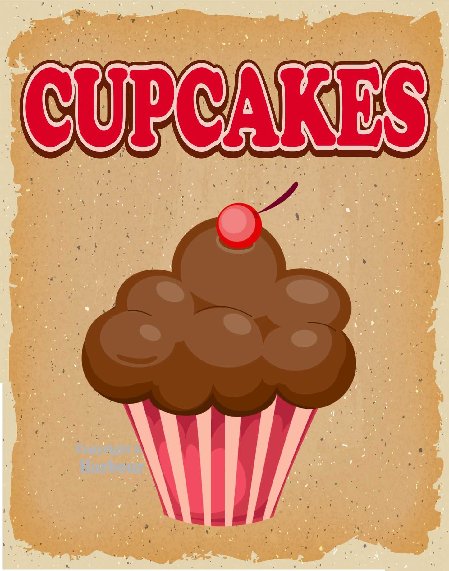 Cupcakes Decal Food Truck Concession Vinyl Sticker v