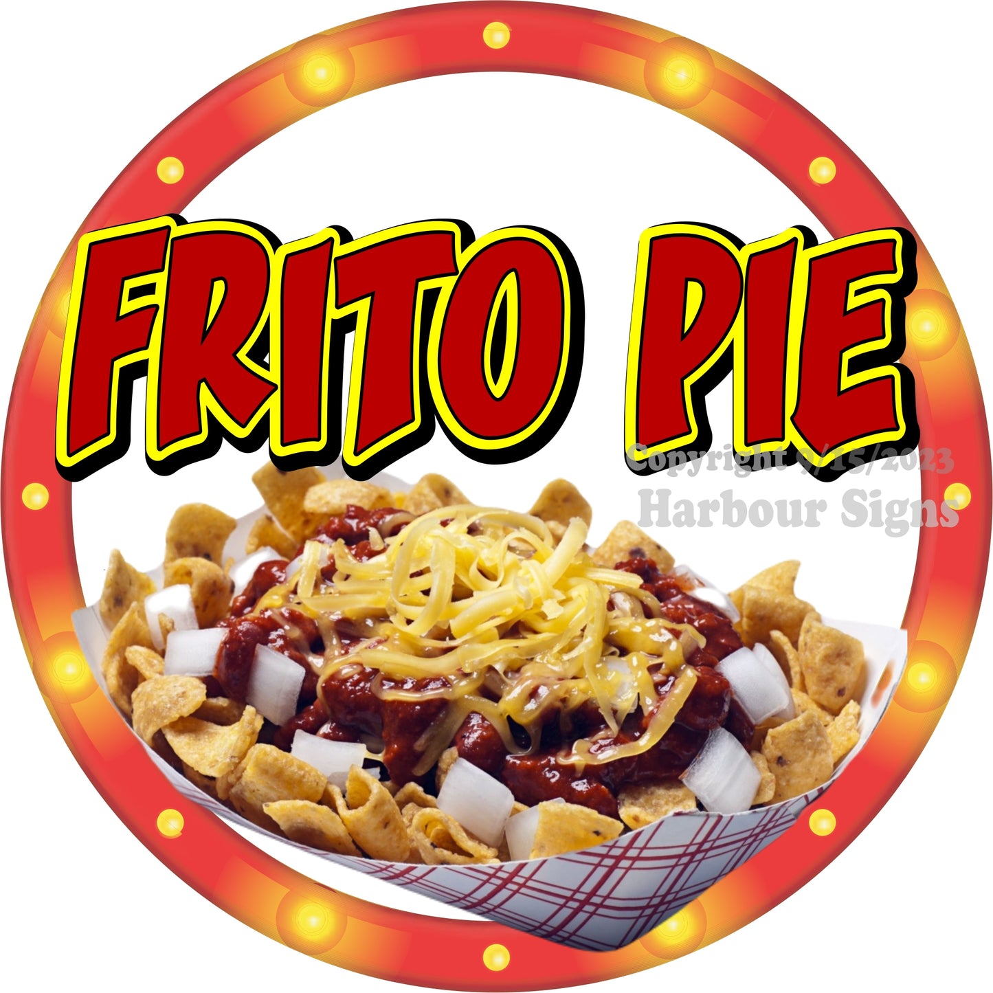 Frito Pie Decal Food Truck Concession Vinyl Sticker