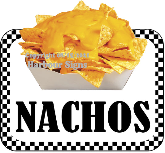 Nachos Decal Food Truck Concession Vinyl Sticker v
