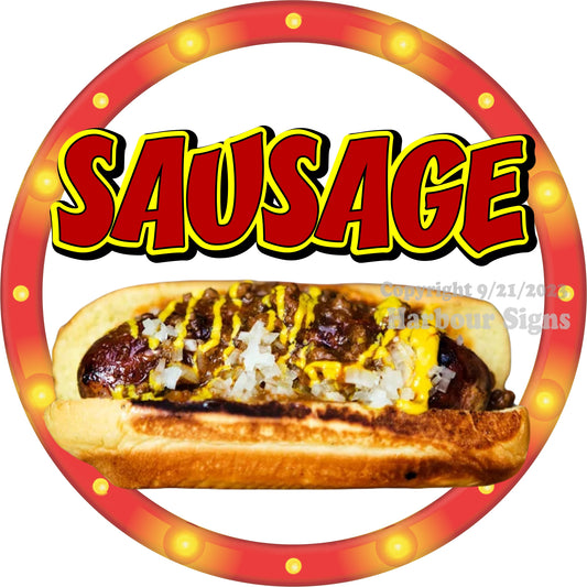 Sausage Dog Decal Food Truck Concession Vinyl Sticker