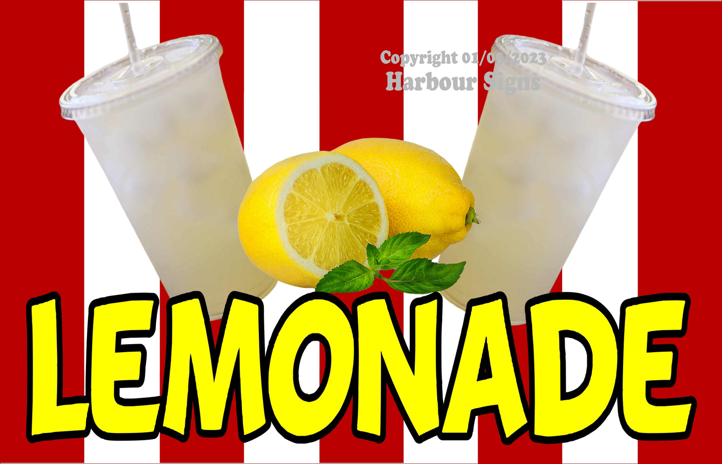 Lemonade Decal Food Truck Concession Vinyl Sticker s2