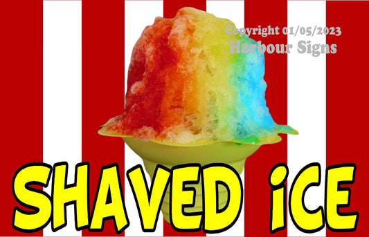 Shaved Ice Decal Food Truck Concession Vinyl Sticker s2