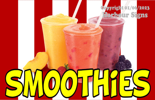 Smoothies Decal Food Truck Concession Vinyl Sticker s2